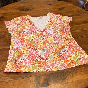 Charter Club Short Sleeve Blouse Size 2X